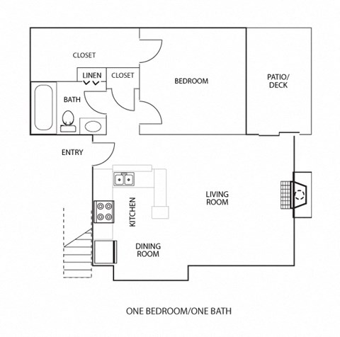 A2 floor plan of Preston Oaks in Dallas, TX